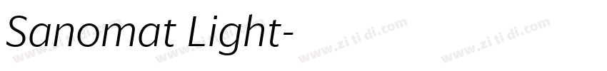 Sanomat Light字体转换 Sanomat Light字体转换